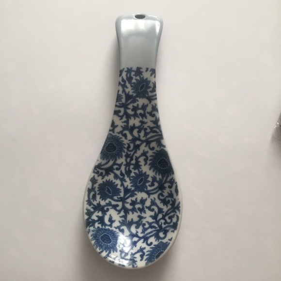 Otagiri Other - Vintage Otagiri Blue Floral Porcelain Spoon Rest Japan